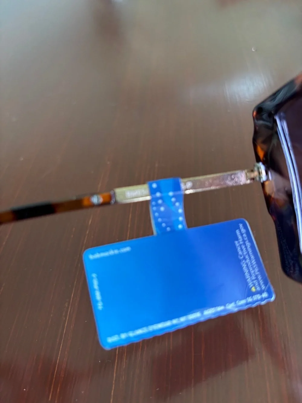 Mackie 100% UV protection Square/round tortoise shell,gold arms,pink lens - Picture 11 of 12